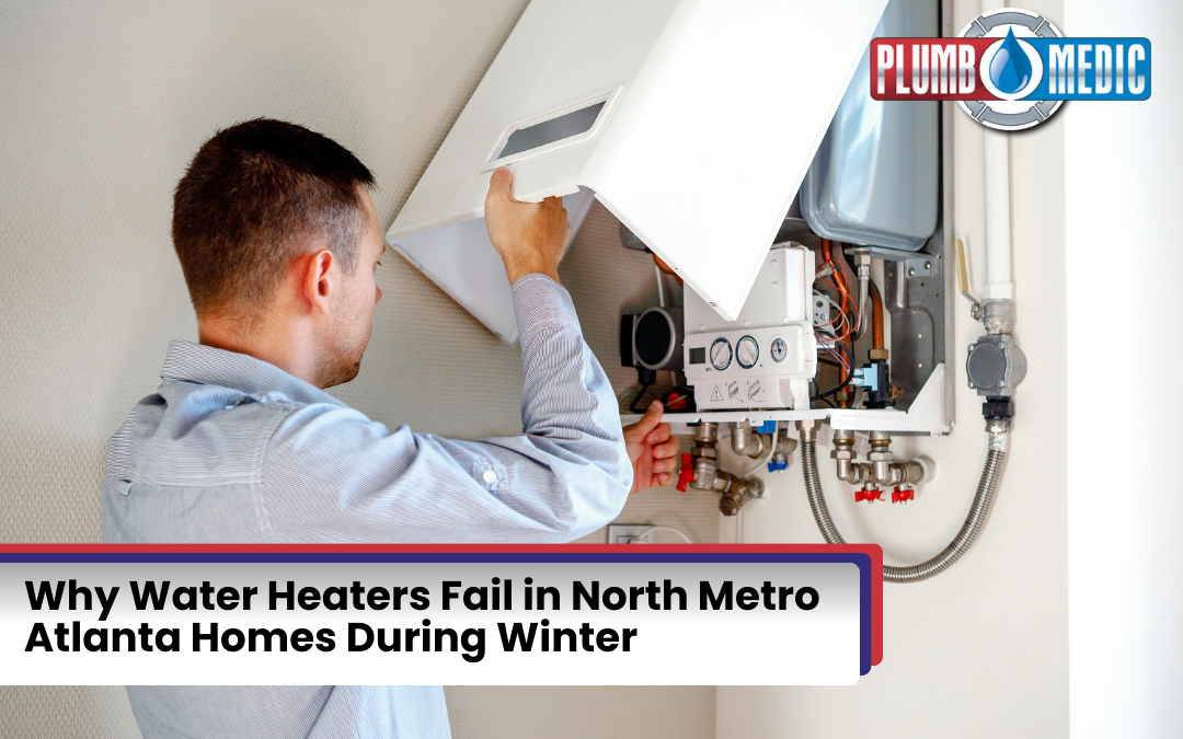 Technician repairing Water Heater in Woodstock
