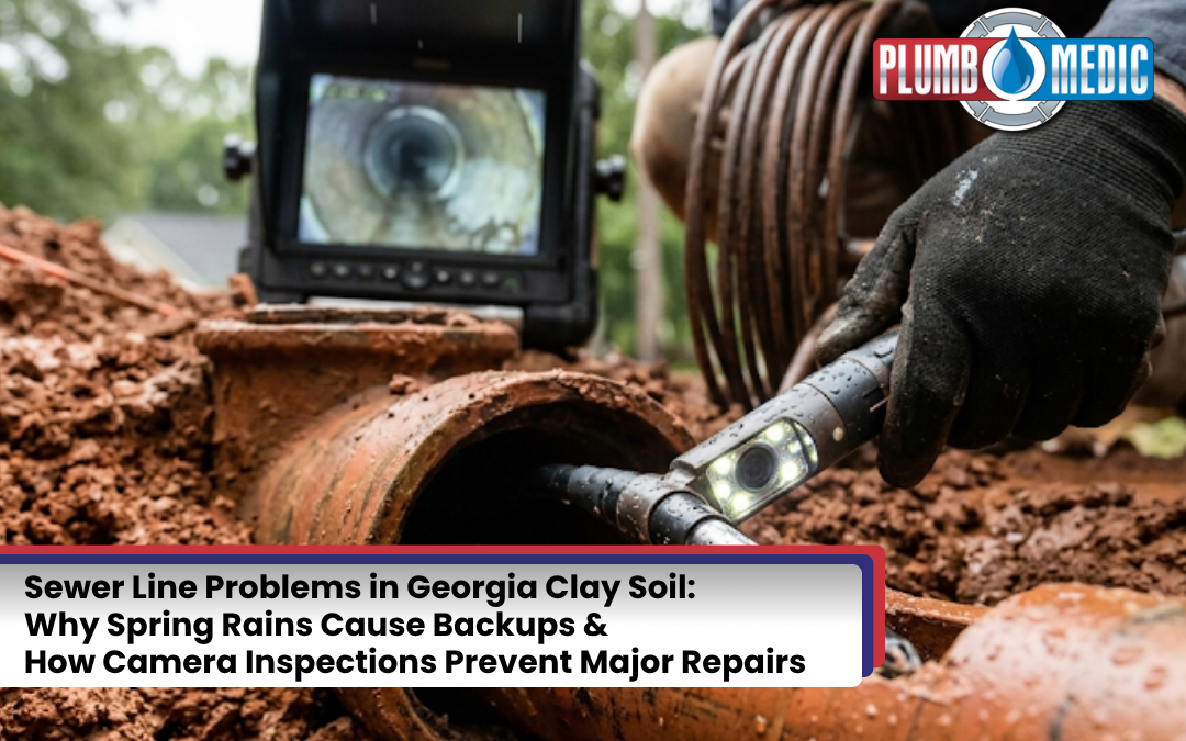 Sewer Line Problems in Georgia Clay Soil: Why Spring Rains Cause Backups and How Camera Inspections Prevent Major Repairs
